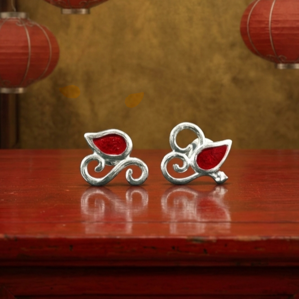 orecchini lantyerne rosse
