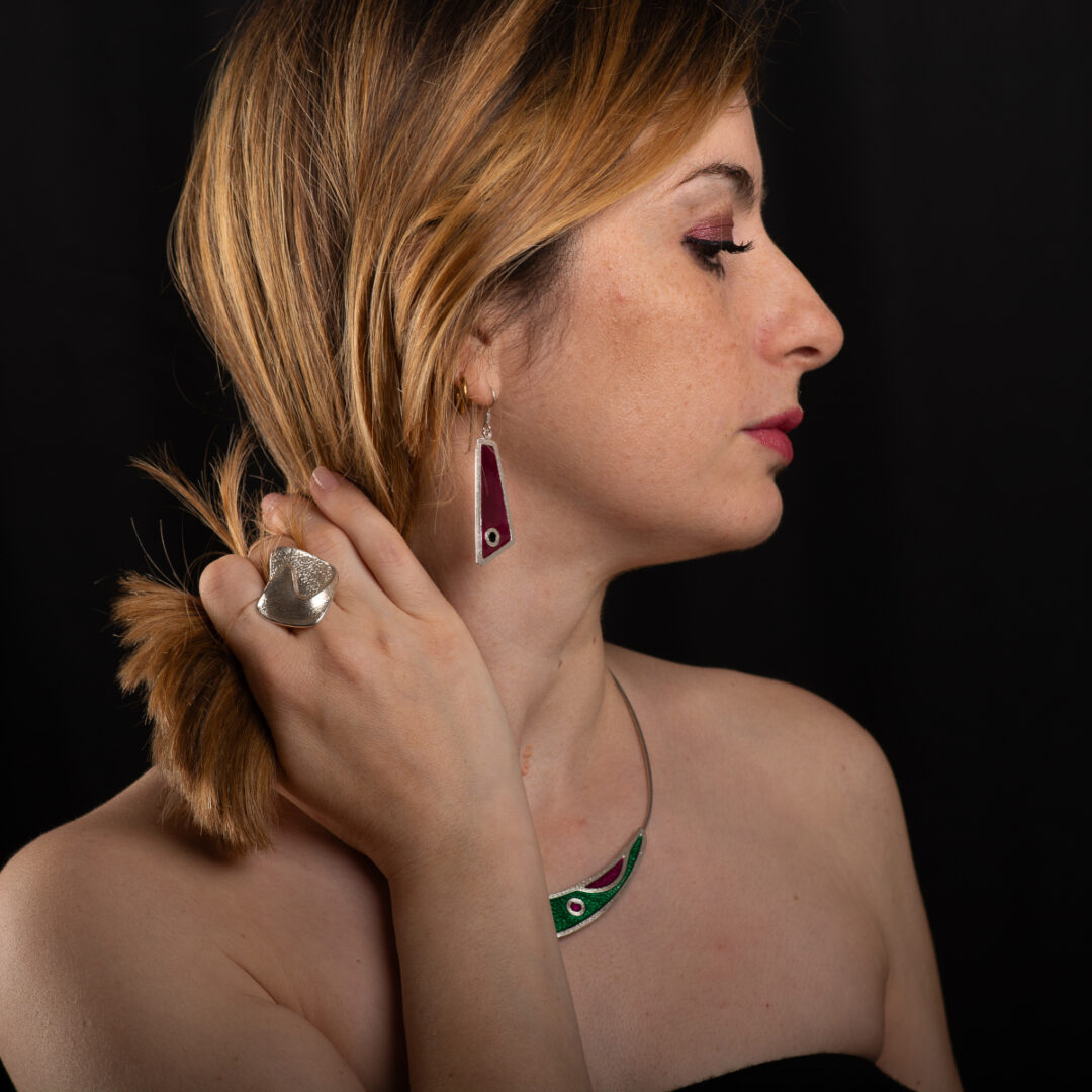orecchini dark argento