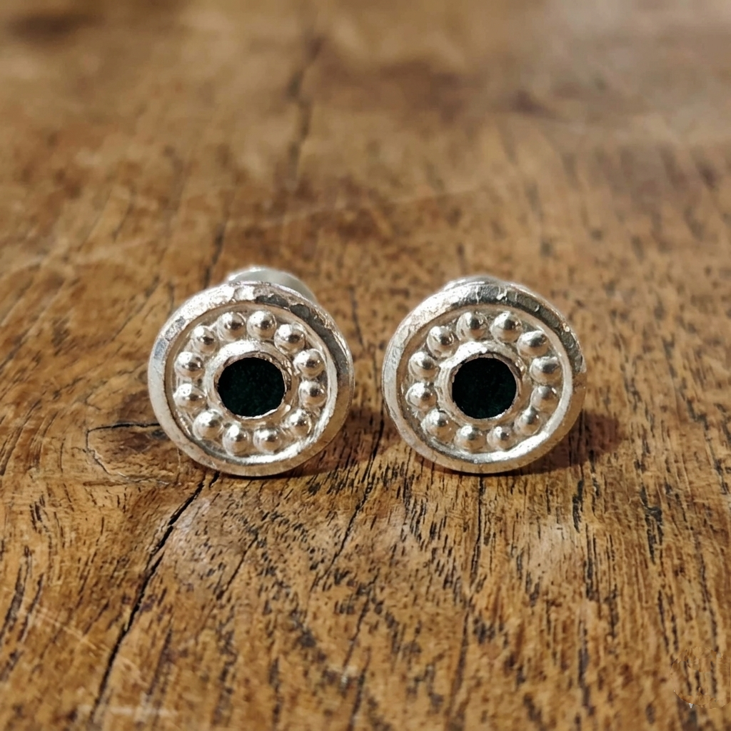 Vintage Parts 8 Orecchini A Perno In Argento Per Cabochon 14 Mm, Base Per Gioielli Fai Da Te, 4 Paia, Con Chiusura In Silicone, Diametro Attacco 16mm