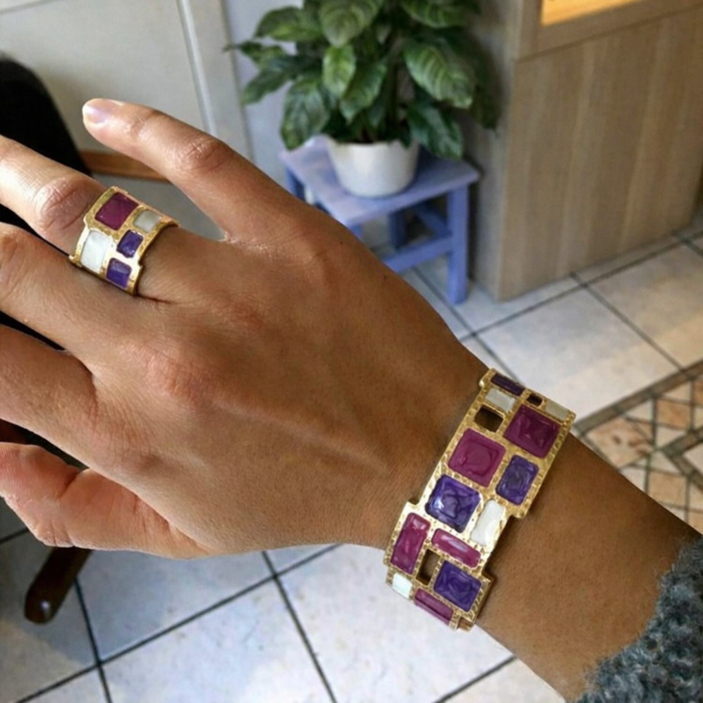 Anello-Mondrian-bronzo-5 anello mondrian bronzo