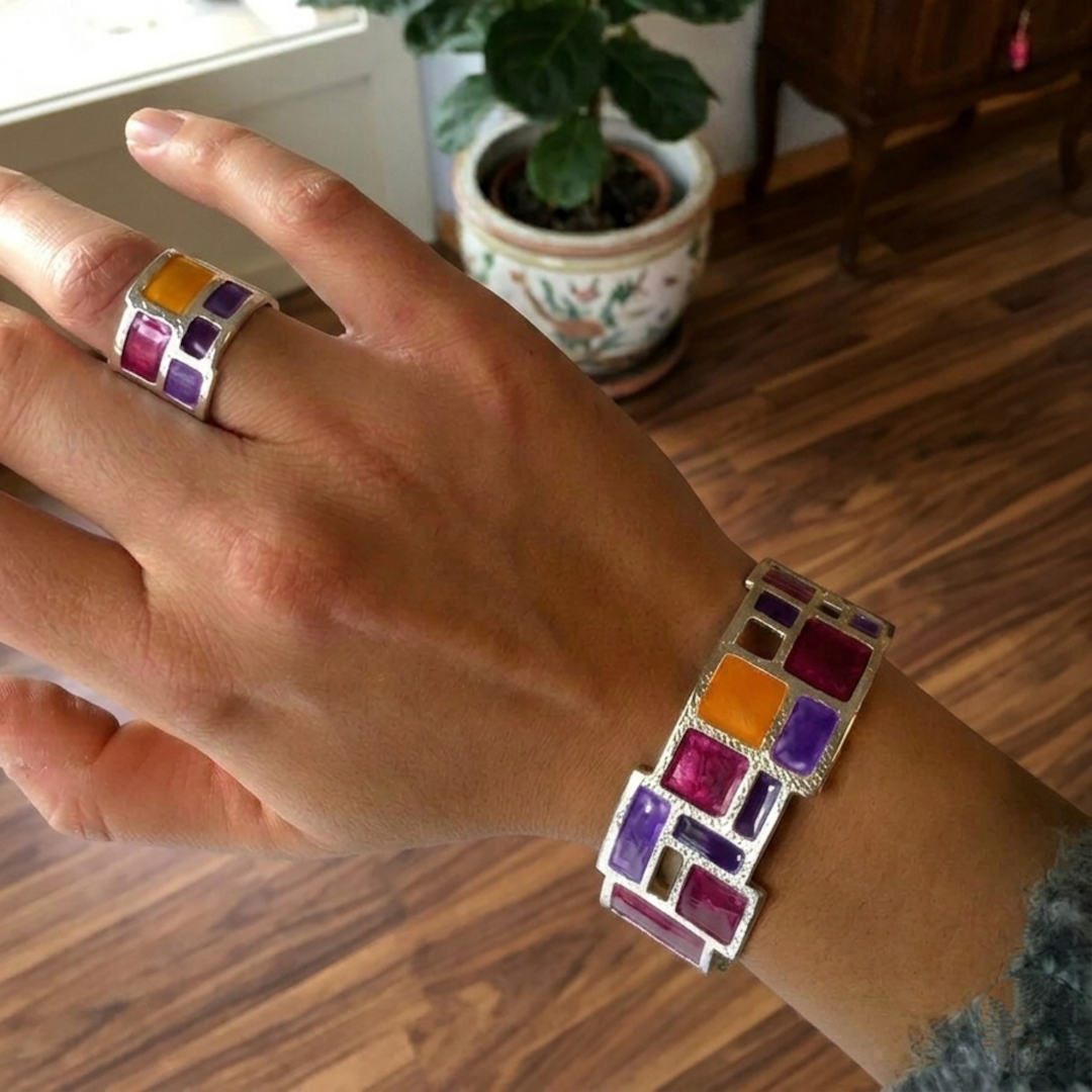 Bracciale-Mondrian-argento-5 bracciale mondrian argento