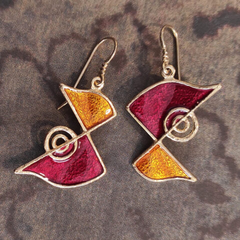 orecchini cacciatore di aquiloni bronzo