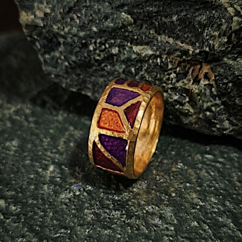 anello bauhaus bronzo
