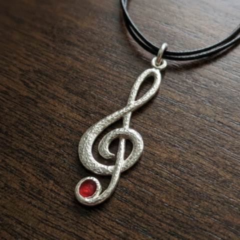 ciondolo chiave di violino grande